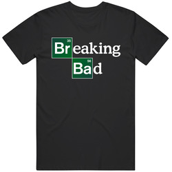 New Breaking Bad Us Drama Tv Series Logo Standard Black Retro Unisex Classic Tee T Shirt