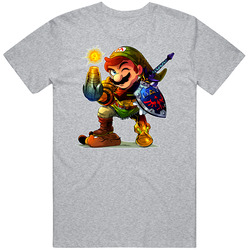 Mario Link Samus Parody Nintendo Retro Unisex Classic Tee T Shirt Mario Link Samus Parody Nintendo Retro Unisex Classic Tee T Shirt
