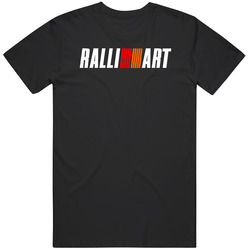 Black Ralliart Retro Unisex Classic Tee T Shirt