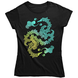 Dragons Blow (women's) Retro Unisex Classic Tee Ladies T Shirt