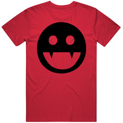 Smiley Vampire Face With Fangs Funny Cool Retro Unisex Classic Tee T Shirt
