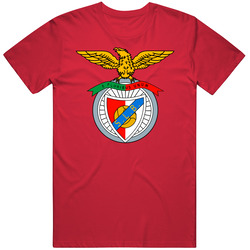 Sl Benfica Soccer Football Red Retro Unisex Classic Tee T Shirt