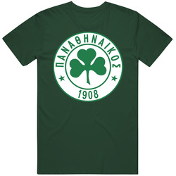 Panathinaikos Fc Soccer Football Forest Green Retro Unisex Classic Tee T Shirt