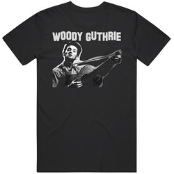 Woody Guthrie Country Folk Dustbowl Hobo Music Retro Unisex Classic Tee T Shirt