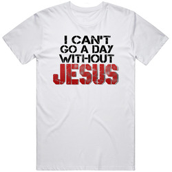 I Can't Go A Day Without Jesus Retro Unisex Classic Tee T Shirt