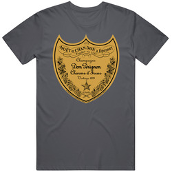Mytee Dom Perignon Champagne Vintage 1979 Men's Chorcoal Grey Retro Unisex Classic Tee T Shirt