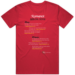 Romance Biblical Style T Shirt By Chi Rho Designs Vintage Unisex Classic T Shirt