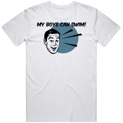 My Boys Can Swim Funny Adult Vintage Unisex Classic T Shirt