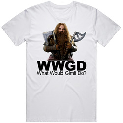 Wwgd What Would Gimli Do? Lord Of The Rings Movie Vintage Unisex Classic T Shirt