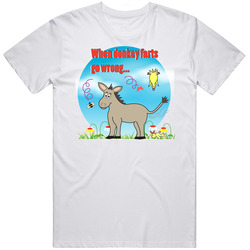 WHEN DONKEY FARTS GO WRONG... Vintage Unisex Classic T Shirt