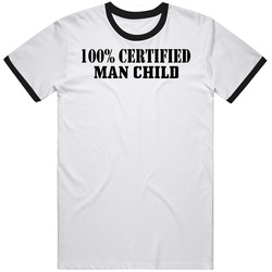 Man Child 100% Certified Funny Vintage Unisex Classic T Shirt