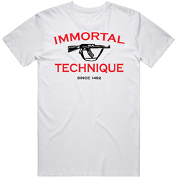 New Tee T-Shirt Immortal Technique Since 1492 White Size S To 6XL Vintage Unisex Classic T Shirt