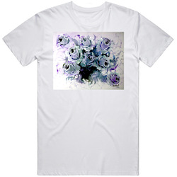 Violet Roses Vintage Unisex Classic T Shirt