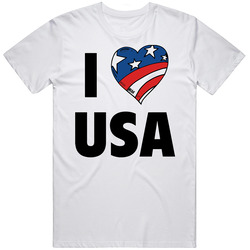 I LOVE USA  Vintage Unisex Classic T Shirt