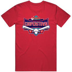 Kansas Mavericks Red Cooperstown Tee Vintage Unisex Classic T Shirt