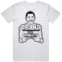 Barack Obama Is My Homeboy Political Vintage Unisex Classic T Shirt