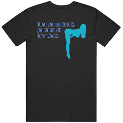 Once You Go Greek Don't Sit For A Week Funny Vintage Unisex Classic T Shirt
