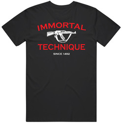 New Tee T-Shirt Immortal Technique Since 1492 Music Hip Hop Rap Vintage Unisex Classic T Shirt