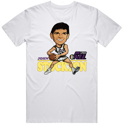 John Stockton Retro Basketball Caricature Vintage Unisex Classic T Shirt