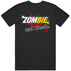 Zombie Eat Flesh Subway Funny Vintage Unisex Classic T Shirt