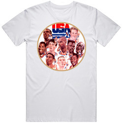 Basketball Dream Team Olympics Jordan Magic Bird Barkley Vintage Unisex Classic T Shirt