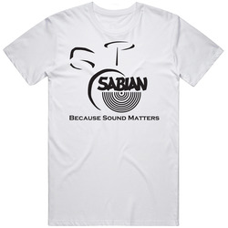 T-Shirt Sabian Cymbal Drums Snare Maple Because Sound Matters Vintage Unisex Classic T Shirt