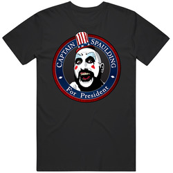 T-Shirt Captain Spaulding Zombie Corpses The Devil's For President Tee Vintage Unisex Classic T Shirt