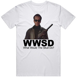Classic Movie Scarface What Would The Skull Do Vintage Unisex Classic T Shirt