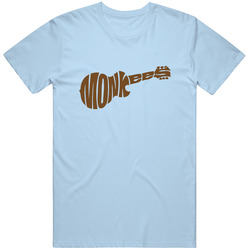 Monkee Guitar - Ladies Light Blue Tee Vintage Unisex Classic T Shirt