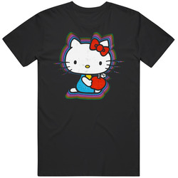 Hello Kitty Retro Anime Cat Neon Vintage Unisex Classic T Shirt