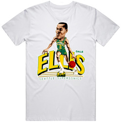 Dale Ellis Retro Seattle Basketball Caricature Vintage Unisex Classic T Shirt
