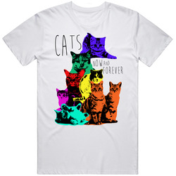 Cats In Colour, Now And Forever Unisex Classic T Shirt