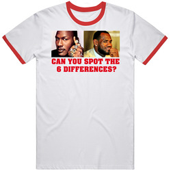 Can You See The Difference Michael Jordan Lebron James Unisex Classic T Shirt