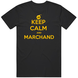 Brad Marchand Boston Hockey Keep Calm And Marchand Unisex Classic T Shirt