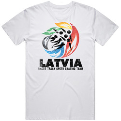 Latvia Short Track Speed Skating Team 2014 Olympic Sochi Merch Classic Cotton T Shirt