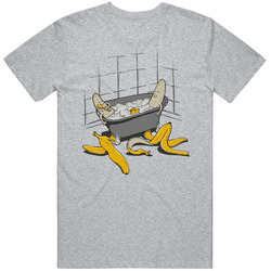 Funny Banana Bath Merch Classic Cotton T Shirt