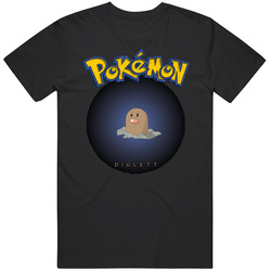 Diglett Anime Pokemon Merch Classic Cotton T Shirt