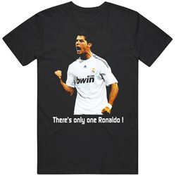 There's Only One Cristiano Ronaldo Soccer Merch Classic Cotton T Shirt