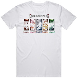 Ouran Koukou Host Club Anime Merch Classic Cotton T Shirt