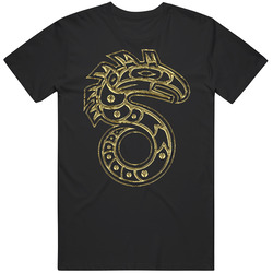 Shadowrun Rpg Video Game Gold Symbol Black Merch Classic Cotton T Shirt