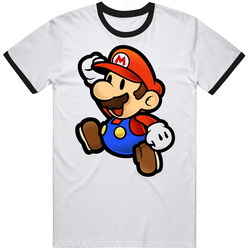 Super Mario Paper Wii Nintendo Merch Classic Cotton T Shirt