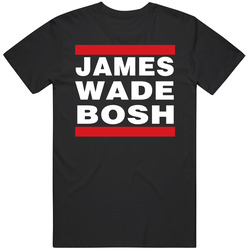 Lebron James Chris Bosh Dwayne Wade Merch Classic Cotton T Shirt