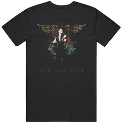 Jon Bon Jovi Rock Band Music Merch Classic Cotton T Shirt