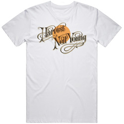 Neil Young Harvest Album Coutry Music Merch Classic Cotton T Shirt