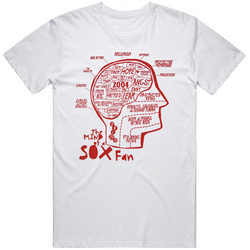 The Mind Of A Red Sox Fan Baseball Merch Classic Cotton T Shirt