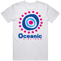 Oceanic Airlines Retro Logo Funny White Merch Classic Cotton T Shirt