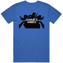 Charlie's Angels Tv Show Retro Blue Merch Classic Cotton T Shirt