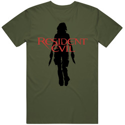 Resident Evil Alice Bad Azz Military Green Merch Classic Cotton T Shirt