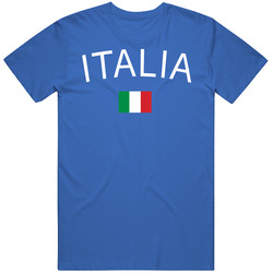 Italia Italy Soccer Futbol Basketball Merch Classic Cotton T Shirt