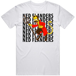 Ned Flanders Simpsons Merch Classic Cotton T Shirt